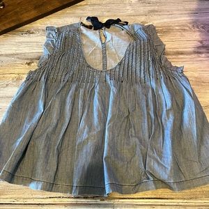 Women’s denim babydoll top. Worn once.